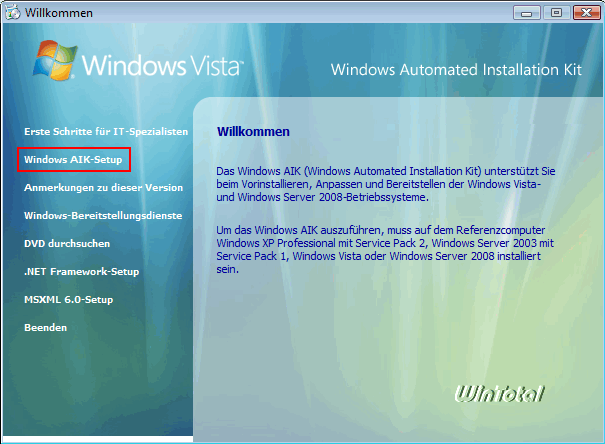 Windows Vista Home Premium Reparaturinstallation