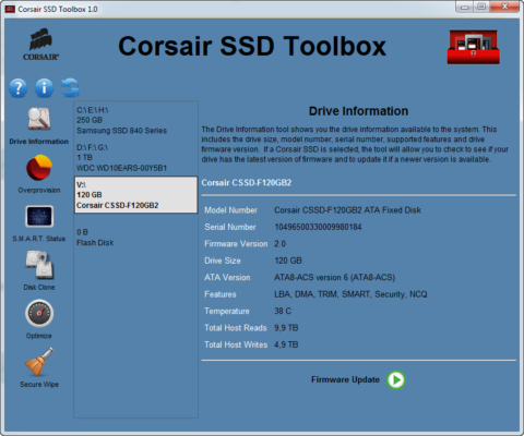 Corsair ssd toolbox что это за программа