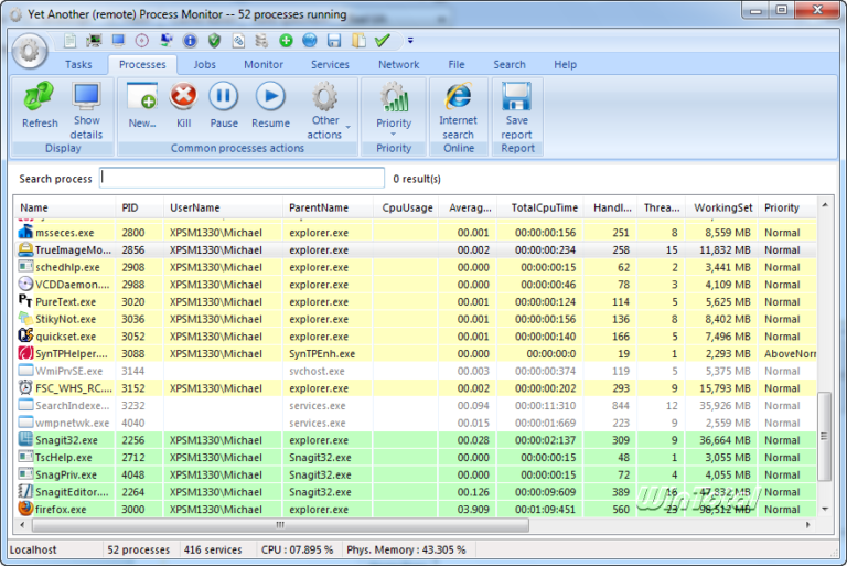 Process Monitor 3.95 for windows download