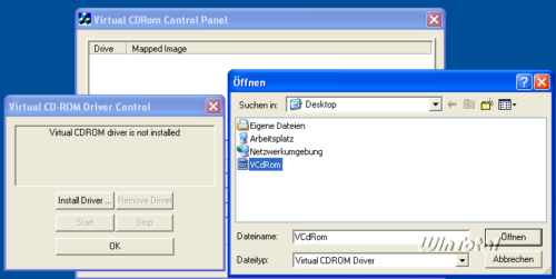 virtual cd rom control panel windows 7