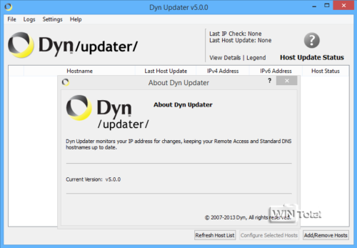 dyn updater on windows 10