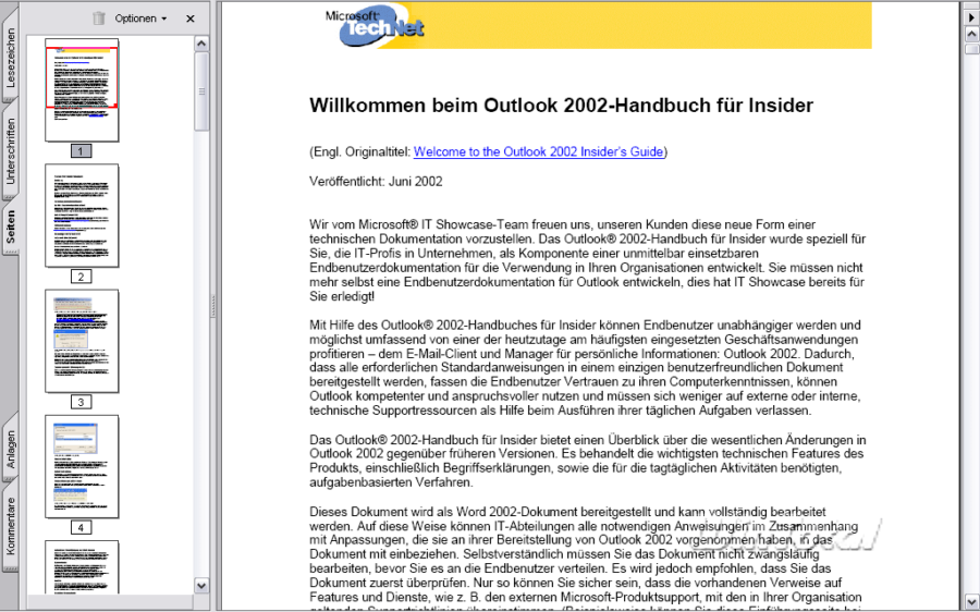 outlook version 2002