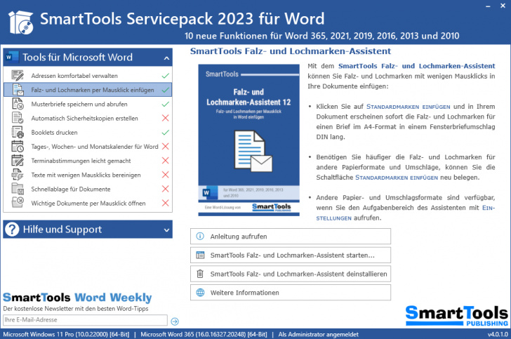 SmartTools Servicepack für Word