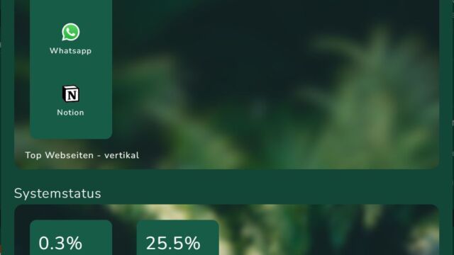 Anori Widget hinzufügen